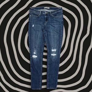 Levi's Dark 711 Skinny Jeans